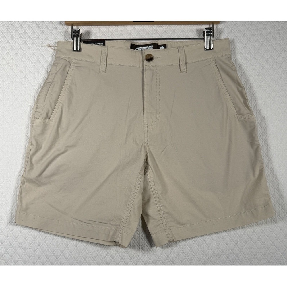 Mountain Khakis Men's Poplin Shorts Classic Fit Size 30x8 Beige Gorpcore Office